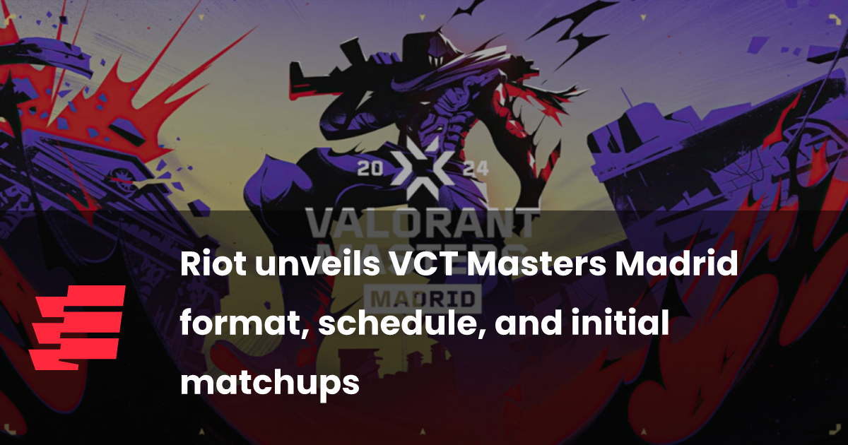 Riot unveils VCT Masters Madrid format, schedule, and initial matchups