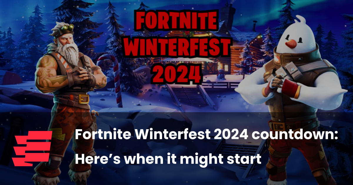 Fortnite Winterfest 2024 countdown Here’s when it might start esports.gg